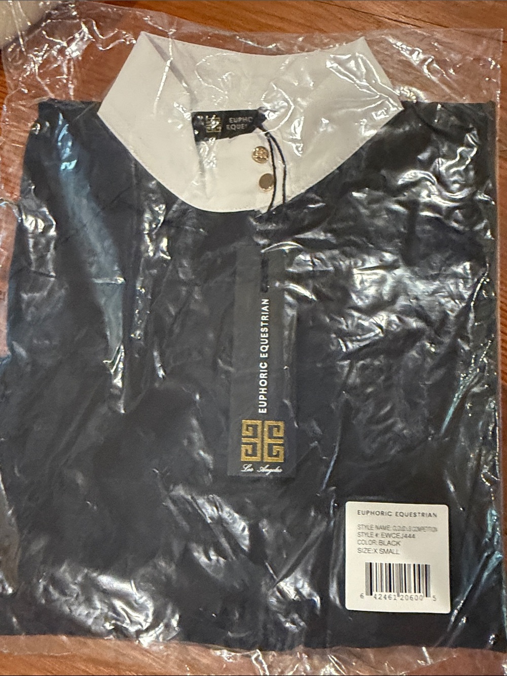 Euphoric Equestrian Cloud Black show top